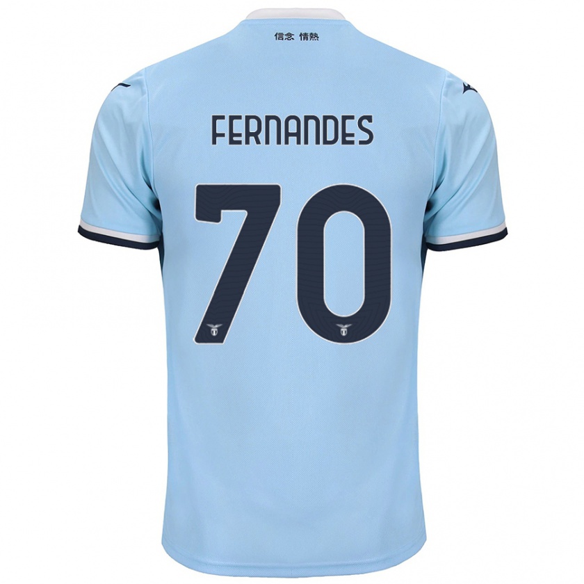 Kandiny Herren Saná Fernandes #70 Blau Heimtrikot Trikot 2024/25 T-Shirt