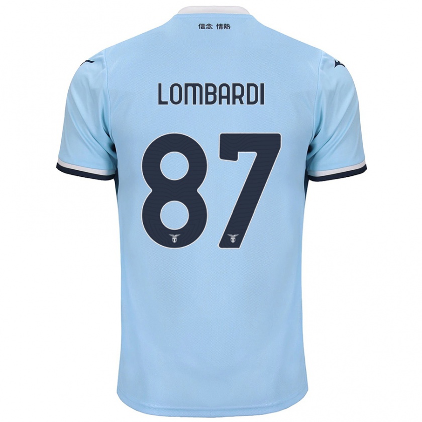 Kandiny Herren Cristiano Lombardi #87 Blau Heimtrikot Trikot 2024/25 T-Shirt