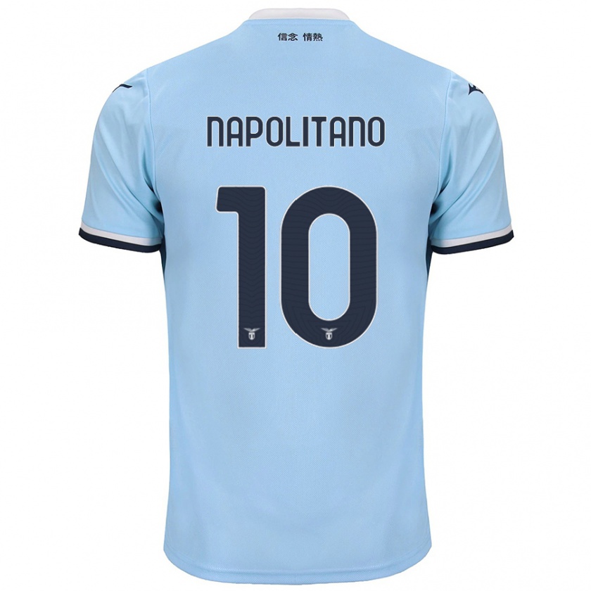 Kandiny Herren Luca Napolitano #10 Blau Heimtrikot Trikot 2024/25 T-Shirt