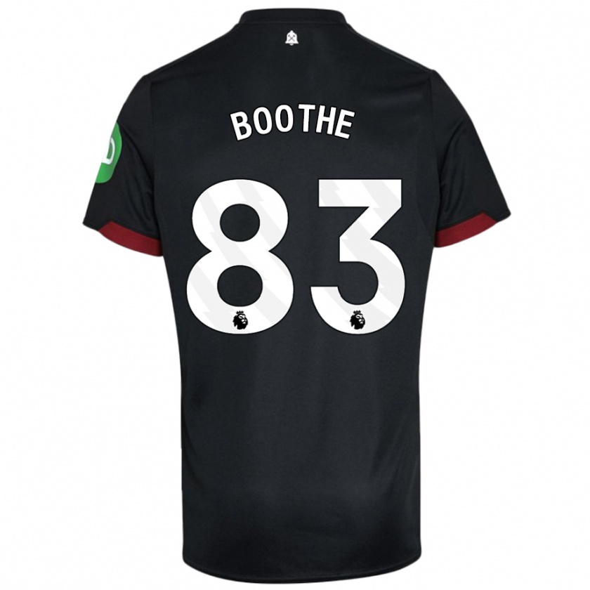 Kandiny Herren Sebastian Boothe #83 Schwarz Weiß Auswärtstrikot Trikot 2024/25 T-Shirt