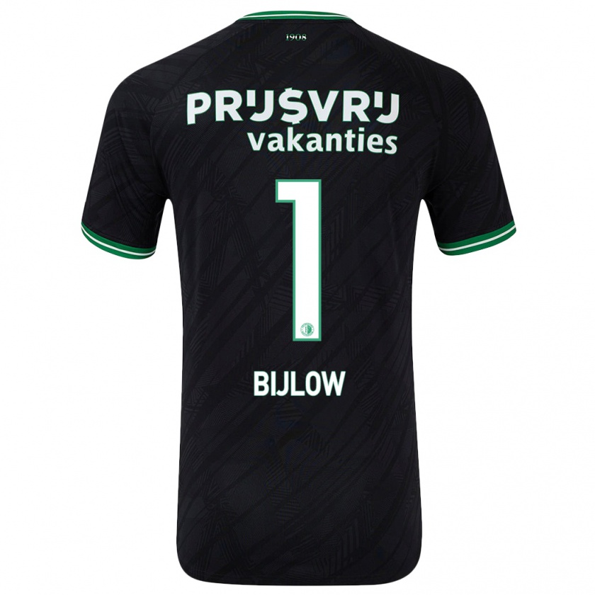 Kandiny Herren Justin Bijlow #1 Schwarz Grün Auswärtstrikot Trikot 2024/25 T-Shirt