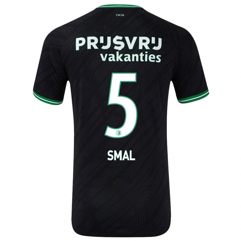 Kandiny Herren Gijs Smal #5 Schwarz Grün Auswärtstrikot Trikot 2024/25 T-Shirt