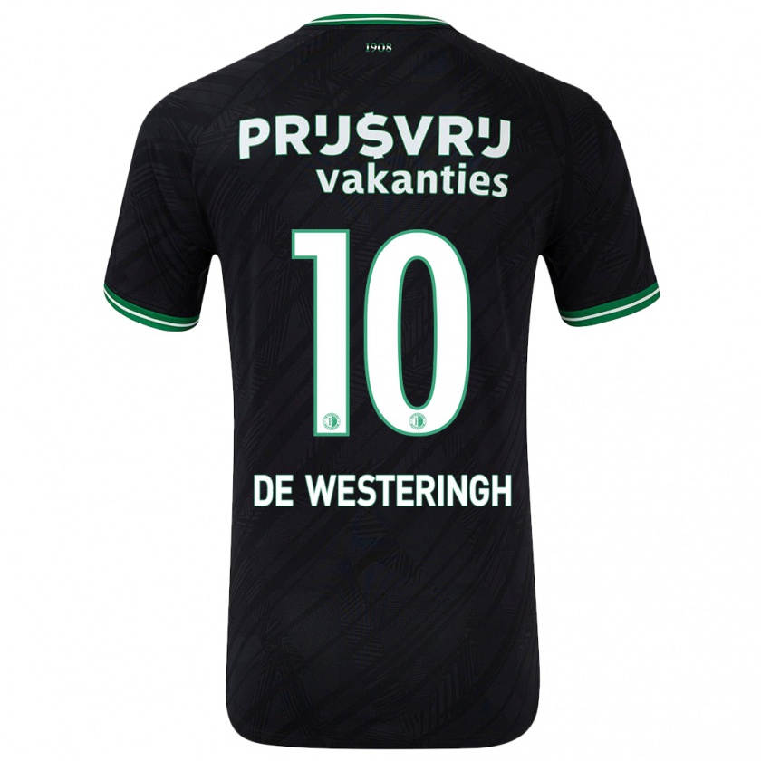 Kandiny Herren Kirsten Van De Westeringh #10 Schwarz Grün Auswärtstrikot Trikot 2024/25 T-Shirt