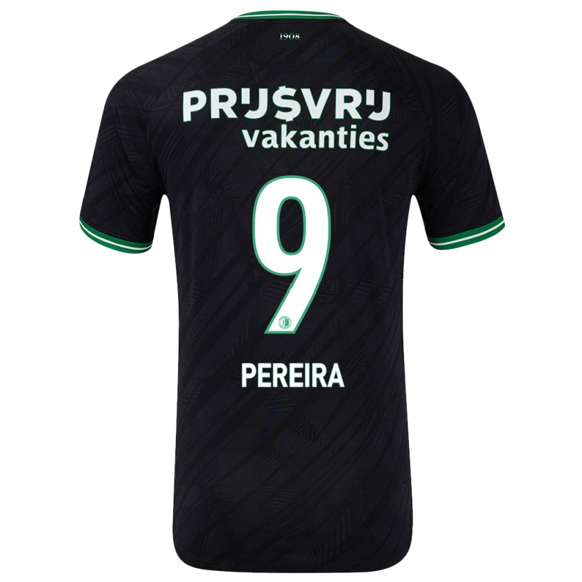 Kandiny Herren Danilo Pereira #9 Schwarz Grün Auswärtstrikot Trikot 2024/25 T-Shirt