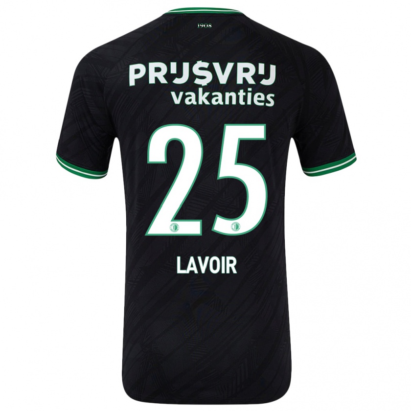 Kandiny Herren Romee Van De Lavoir #25 Schwarz Grün Auswärtstrikot Trikot 2024/25 T-Shirt