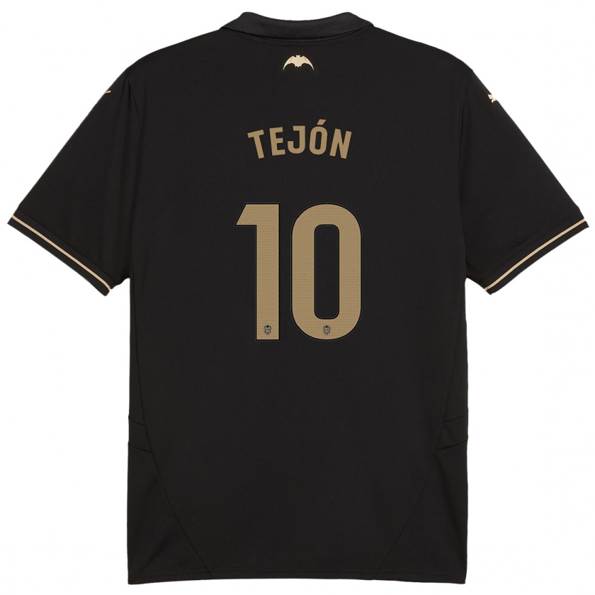 Kandiny Herren Martín Tejón #10 Schwarz Auswärtstrikot Trikot 2024/25 T-Shirt