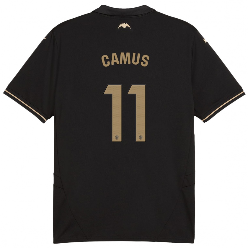 Kandiny Herren Marco Camus #11 Schwarz Auswärtstrikot Trikot 2024/25 T-Shirt