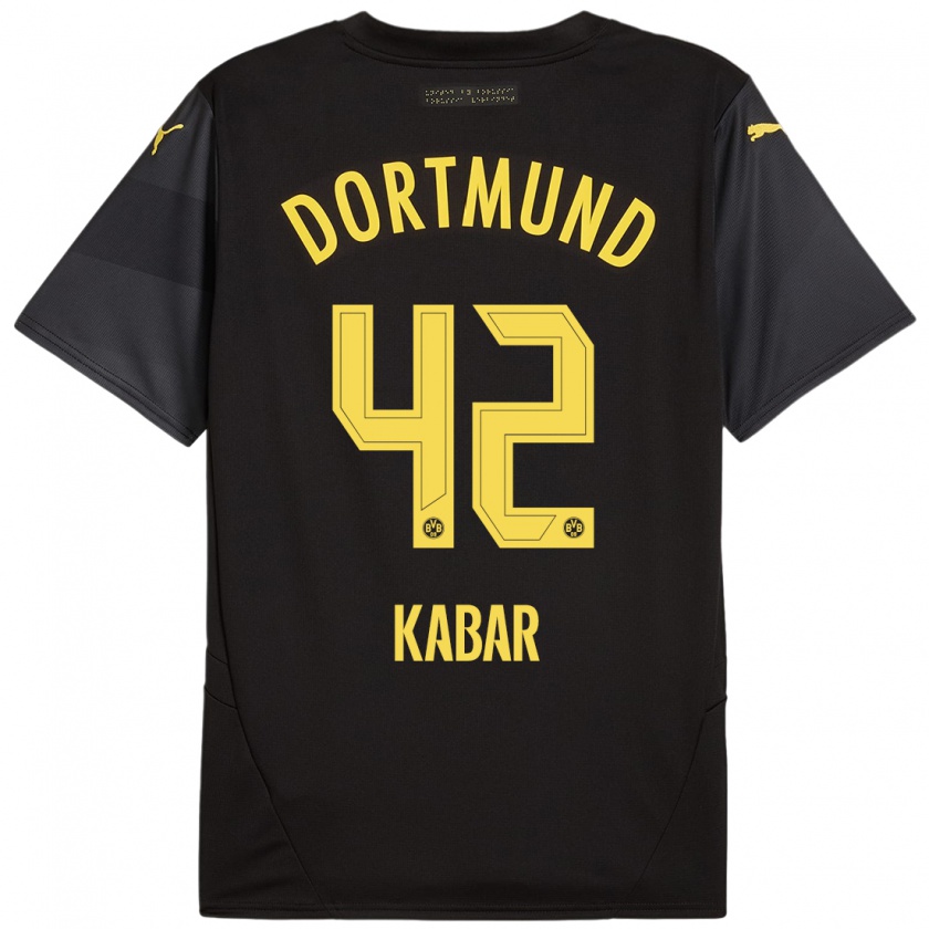 Kandiny Herren Almugera Kabar #42 Schwarz Gelb Auswärtstrikot Trikot 2024/25 T-Shirt