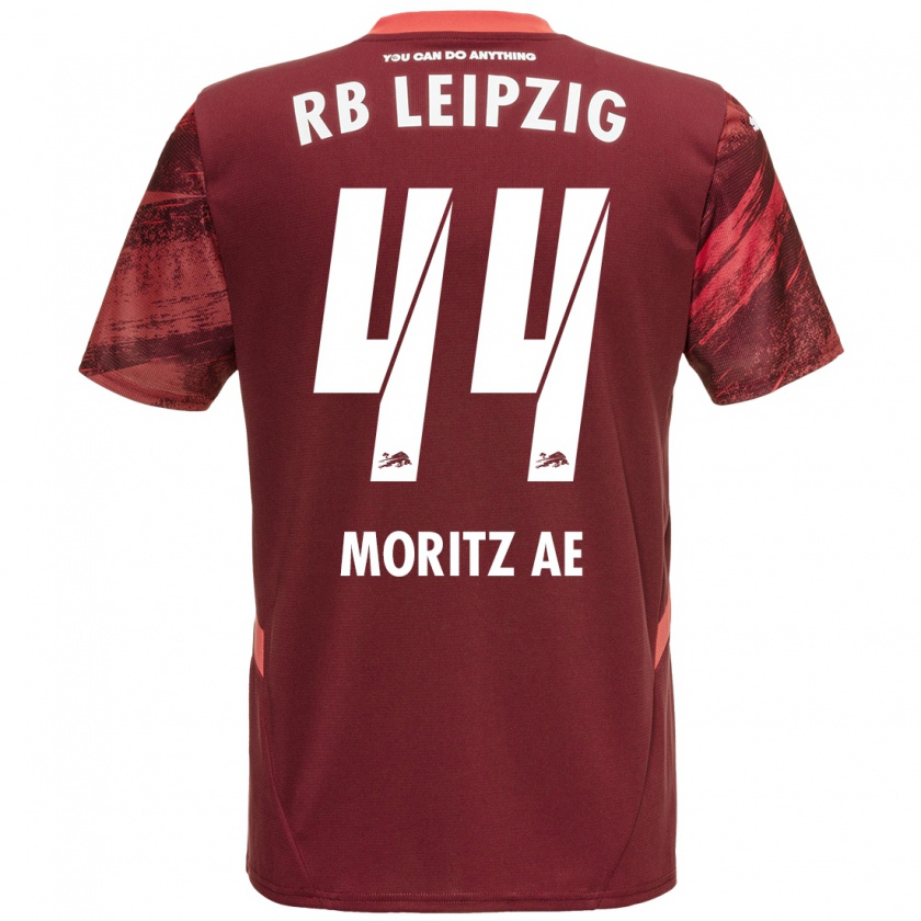 Kandiny Herren Moritz Aé #44 Burgunderrot Auswärtstrikot Trikot 2024/25 T-Shirt