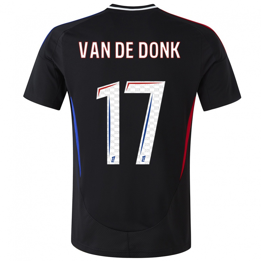 Kandiny Herren Daniëlle Van De Donk #17 Schwarz Auswärtstrikot Trikot 2024/25 T-Shirt