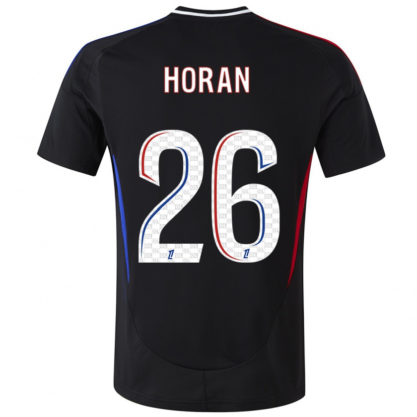 Kandiny Herren Lindsey Horan #26 Schwarz Auswärtstrikot Trikot 2024/25 T-Shirt