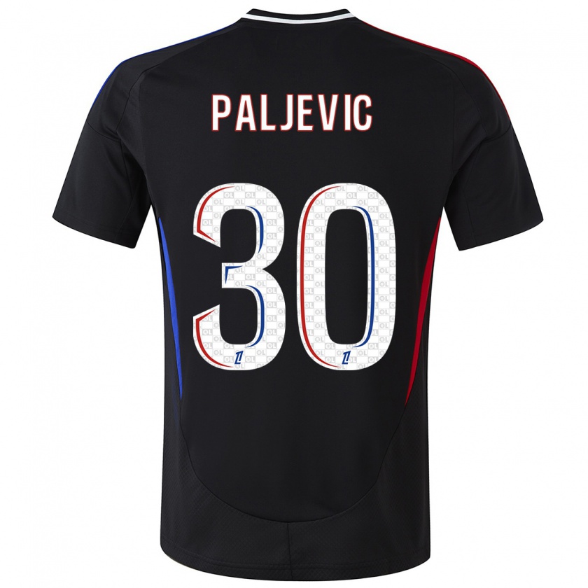 Kandiny Herren Alyssia Paljevic #30 Schwarz Auswärtstrikot Trikot 2024/25 T-Shirt