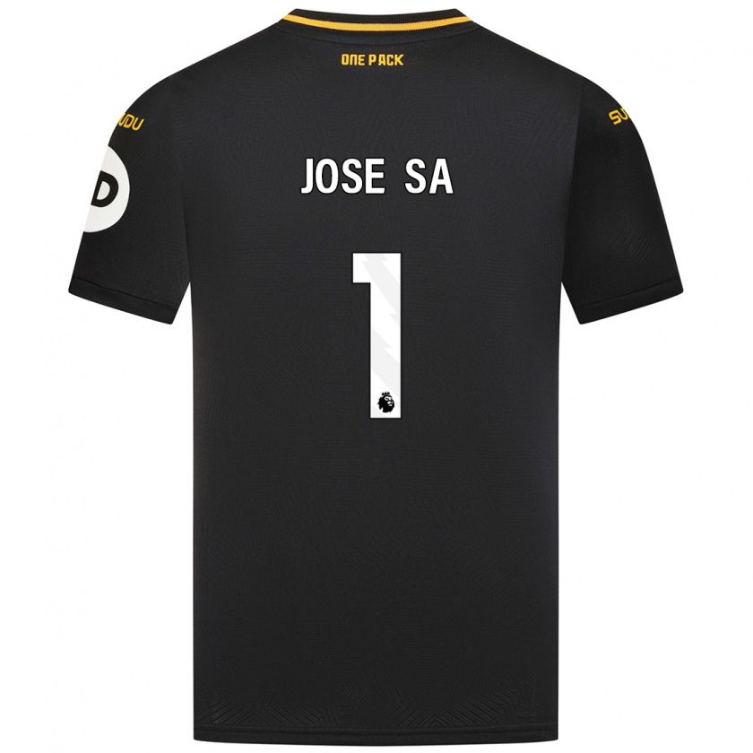 Kandiny Herren José Sá #1 Schwarz Auswärtstrikot Trikot 2024/25 T-Shirt