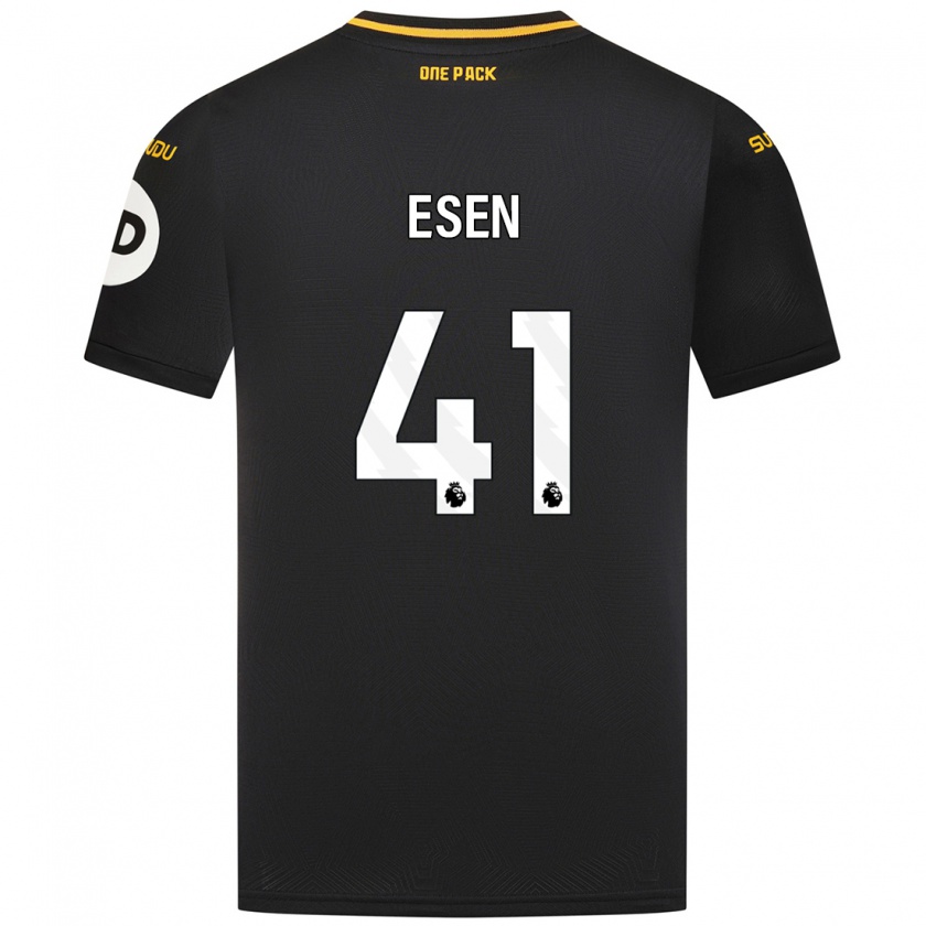 Kandiny Herren Josh Esen #41 Schwarz Auswärtstrikot Trikot 2024/25 T-Shirt