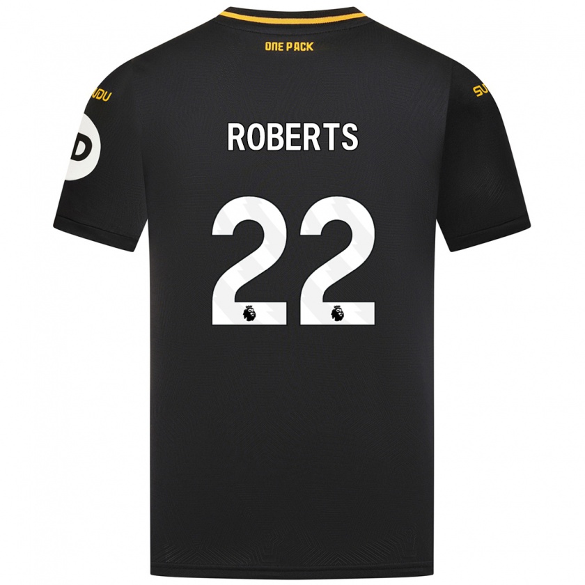 Kandiny Herren Beth Roberts #22 Schwarz Auswärtstrikot Trikot 2024/25 T-Shirt