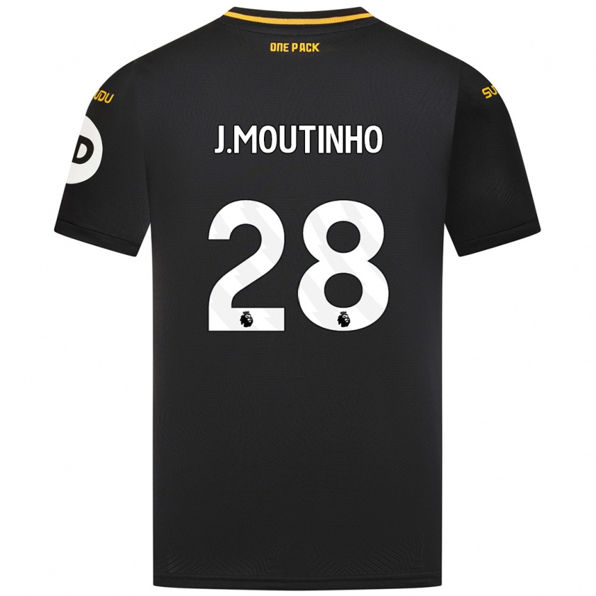 Kandiny Herren Joao Moutinho #28 Schwarz Auswärtstrikot Trikot 2024/25 T-Shirt