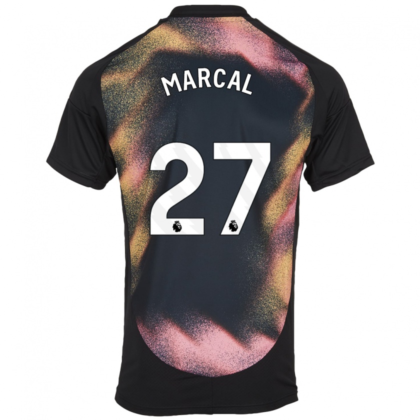 Kandiny Herren Wanya Marçal #27 Schwarz Weiß Auswärtstrikot Trikot 2024/25 T-Shirt