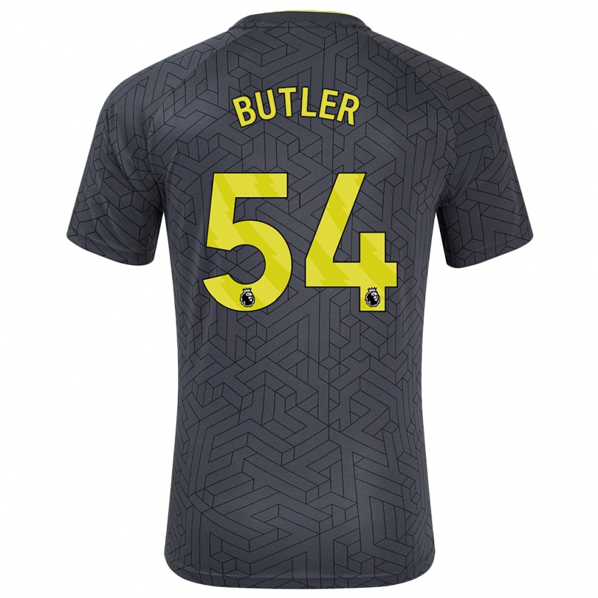 Kandiny Herren Jack Butler #54 Schwarz Gelb Auswärtstrikot Trikot 2024/25 T-Shirt