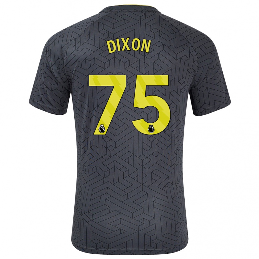 Kandiny Herren Roman Dixon #75 Schwarz Gelb Auswärtstrikot Trikot 2024/25 T-Shirt