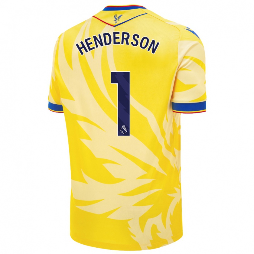 Kandiny Herren Dean Henderson #1 Gelb Auswärtstrikot Trikot 2024/25 T-Shirt