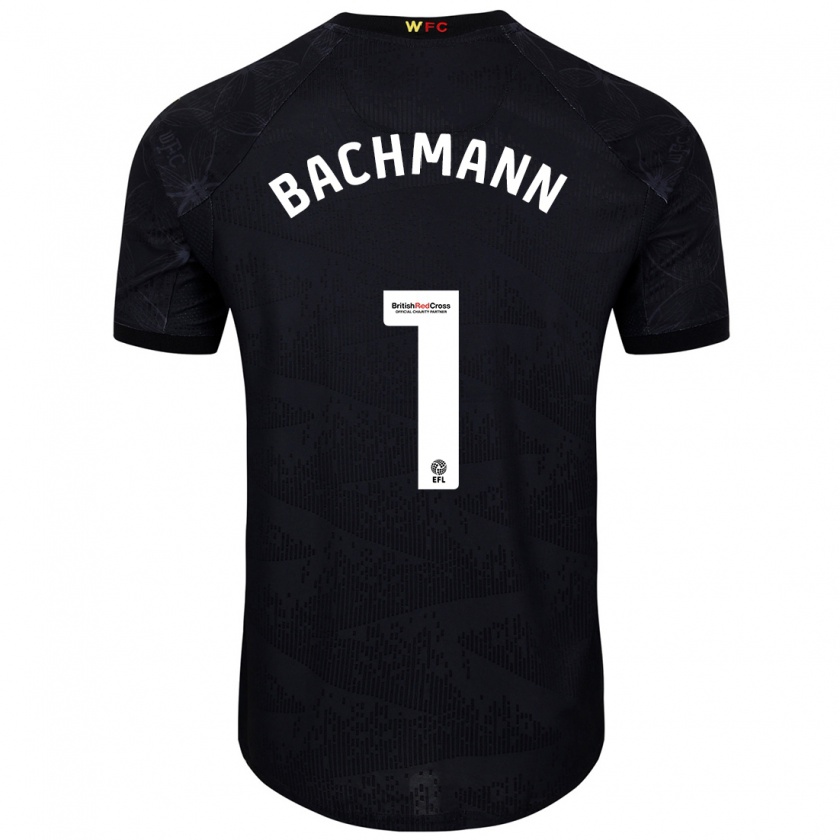 Kandiny Herren Daniel Bachmann #1 Schwarz Weiß Auswärtstrikot Trikot 2024/25 T-Shirt