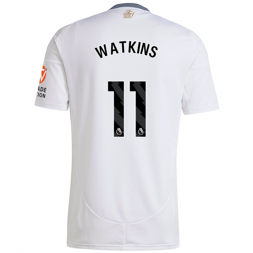 Kandiny Herren Ollie Watkins #11 Weiß Auswärtstrikot Trikot 2024/25 T-Shirt