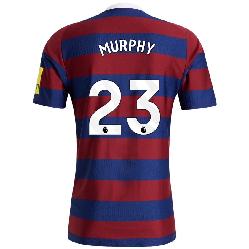 Kandiny Herren Jacob Murphy #23 Burgunderrot Marineblau Auswärtstrikot Trikot 2024/25 T-Shirt