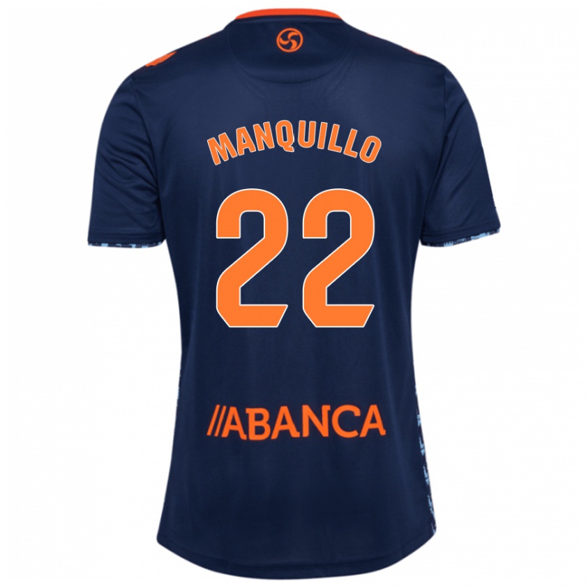 Kandiny Herren Javier Manquillo #22 Marineblau Auswärtstrikot Trikot 2024/25 T-Shirt