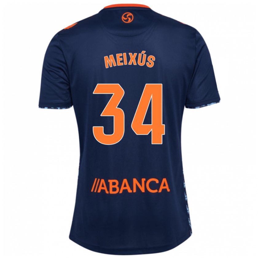 Kandiny Herren Pablo Meixús #34 Marineblau Auswärtstrikot Trikot 2024/25 T-Shirt