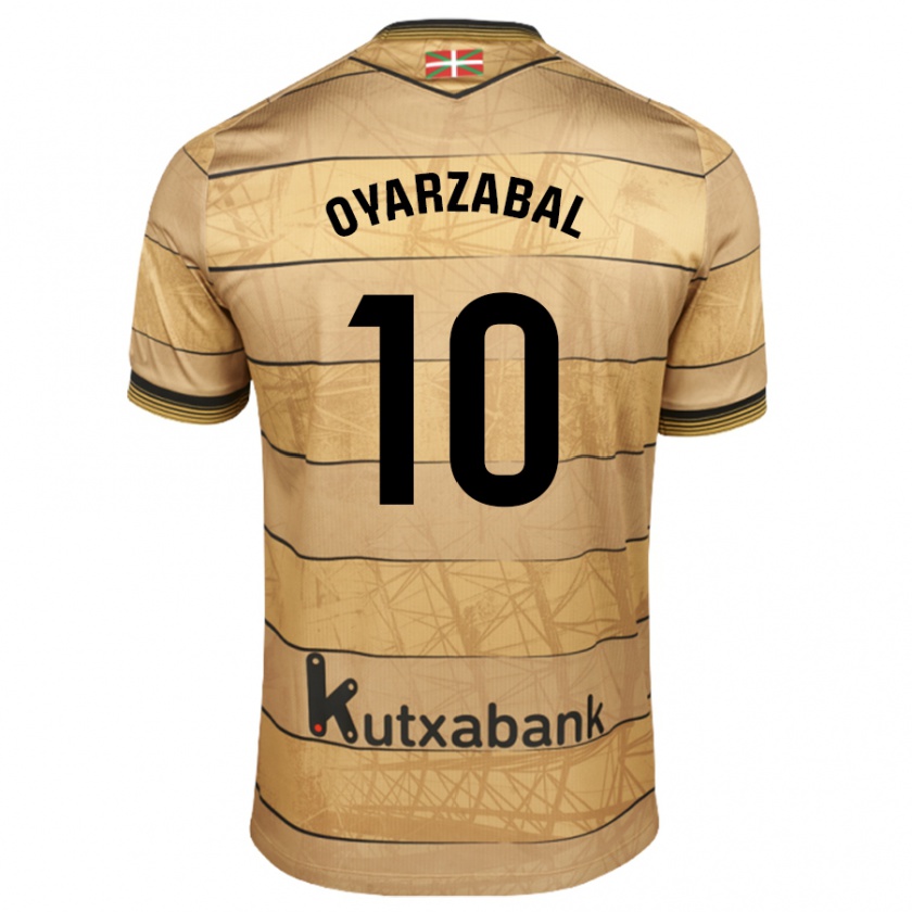 Kandiny Herren Mikel Oyarzabal #10 Braun Auswärtstrikot Trikot 2024/25 T-Shirt