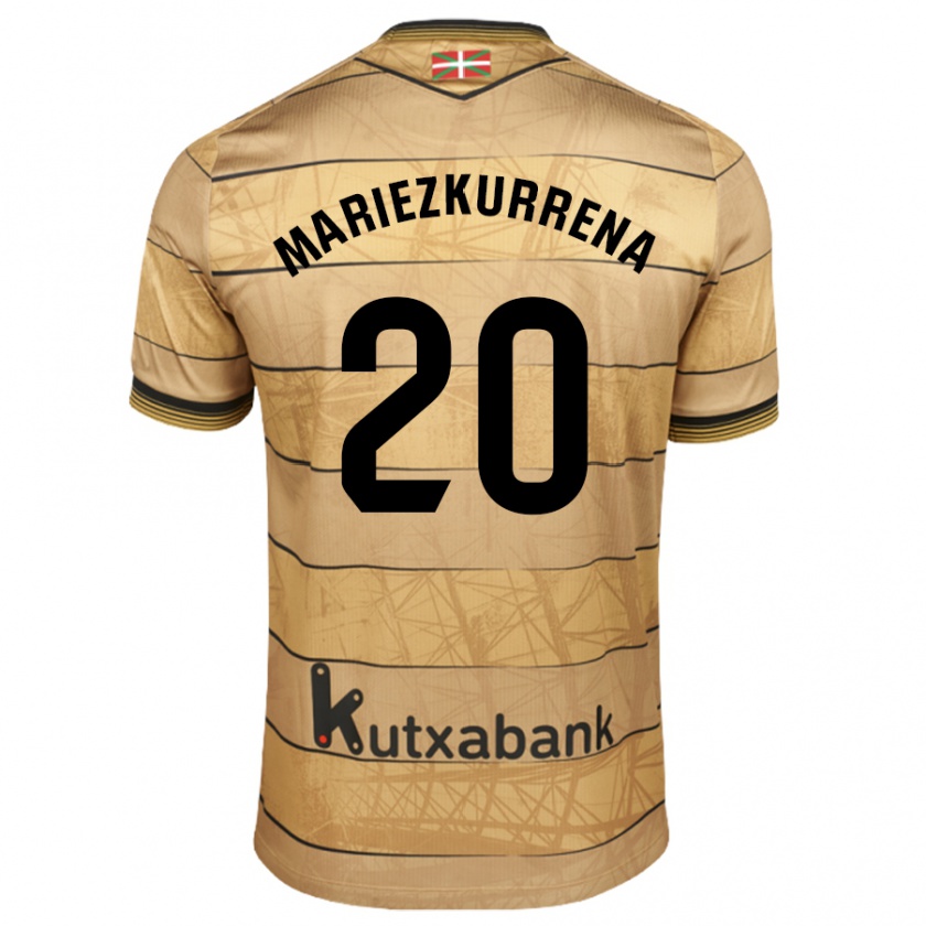 Kandiny Herren Arkaitz Mariezkurrena #20 Braun Auswärtstrikot Trikot 2024/25 T-Shirt