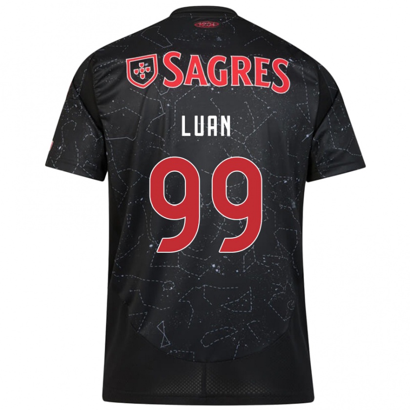 Kandiny Herren Luan #99 Schwarz Rot Auswärtstrikot Trikot 2024/25 T-Shirt