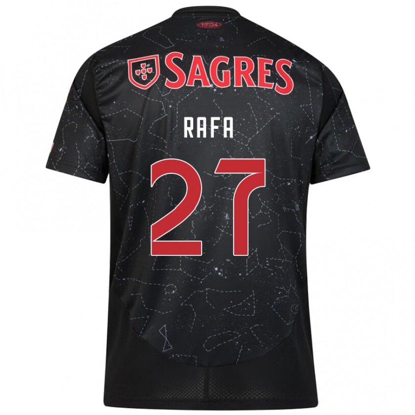 Kandiny Herren Rafa #27 Schwarz Rot Auswärtstrikot Trikot 2024/25 T-Shirt