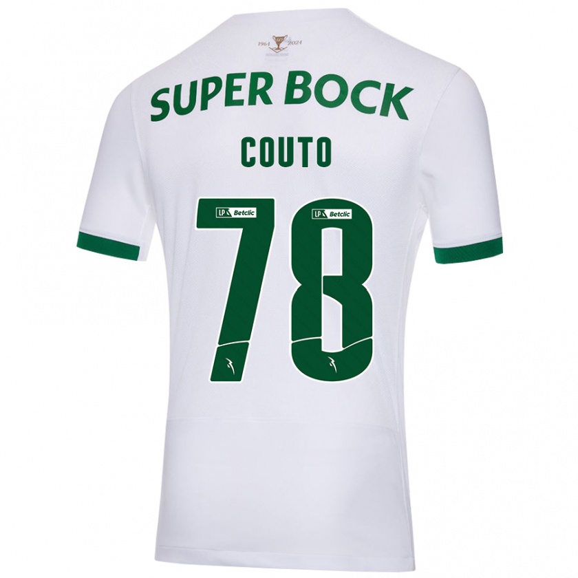 Kandiny Herren Mauro Couto #78 Weiß Grün Auswärtstrikot Trikot 2024/25 T-Shirt