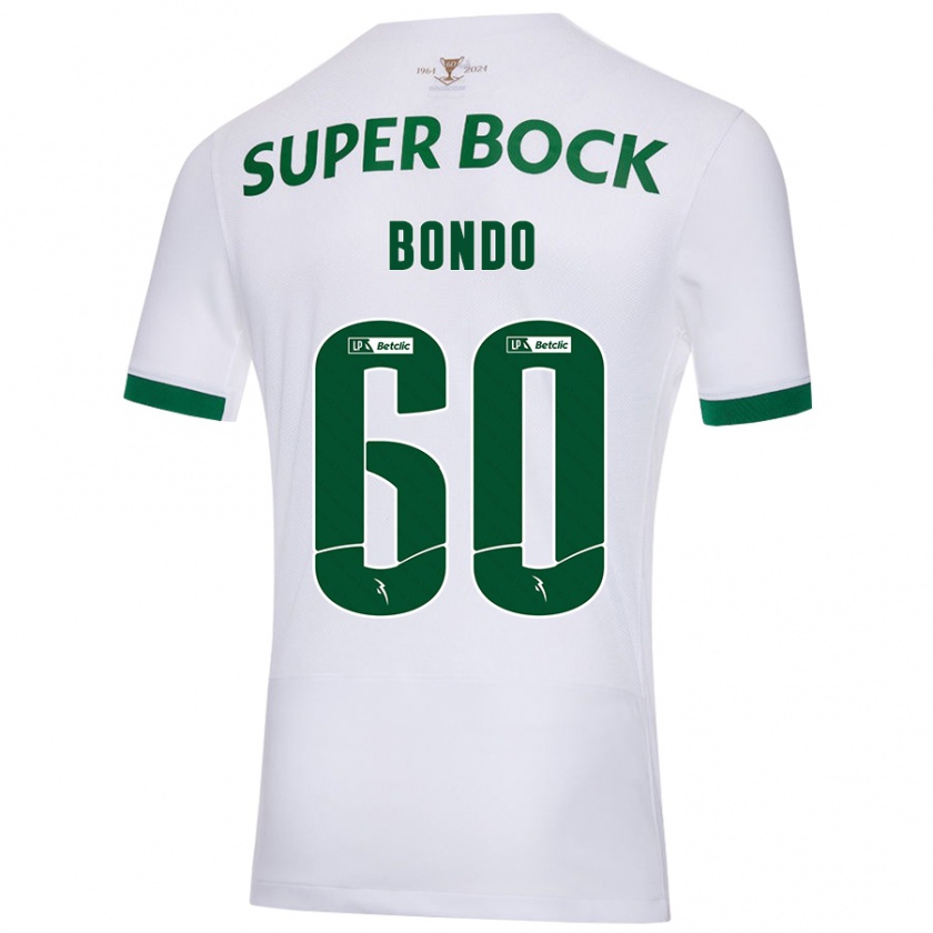 Kandiny Herren Pedro Bondo #60 Weiß Grün Auswärtstrikot Trikot 2024/25 T-Shirt