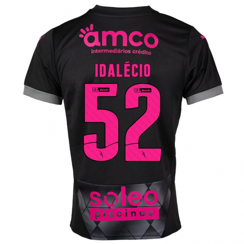 Kandiny Herren Idalécio #52 Schwarz Rosa Auswärtstrikot Trikot 2024/25 T-Shirt