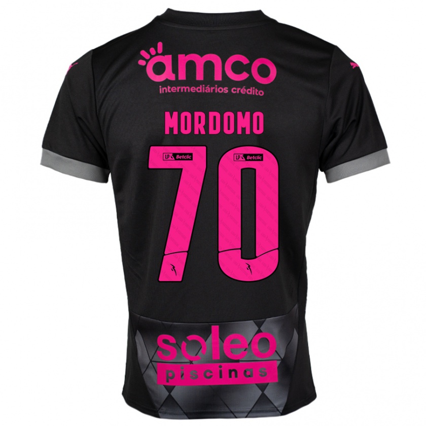 Kandiny Herren Mordomo #70 Schwarz Rosa Auswärtstrikot Trikot 2024/25 T-Shirt