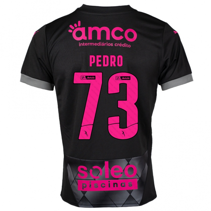 Kandiny Herren Zé Pedro #73 Schwarz Rosa Auswärtstrikot Trikot 2024/25 T-Shirt