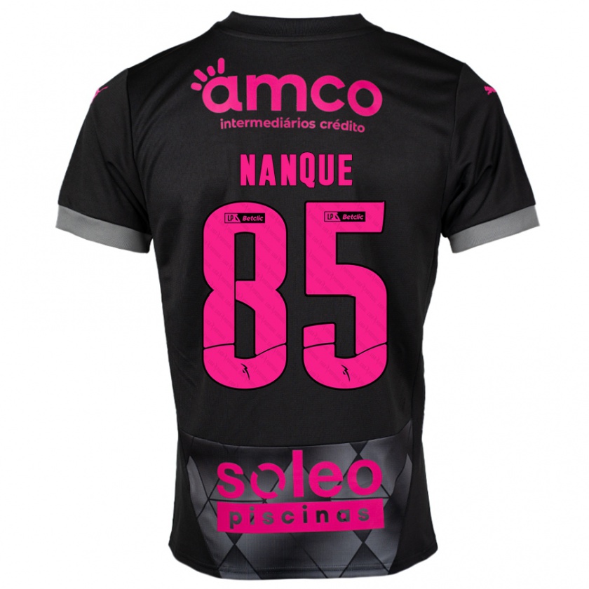 Kandiny Herren Edgar Nanque #85 Schwarz Rosa Auswärtstrikot Trikot 2024/25 T-Shirt