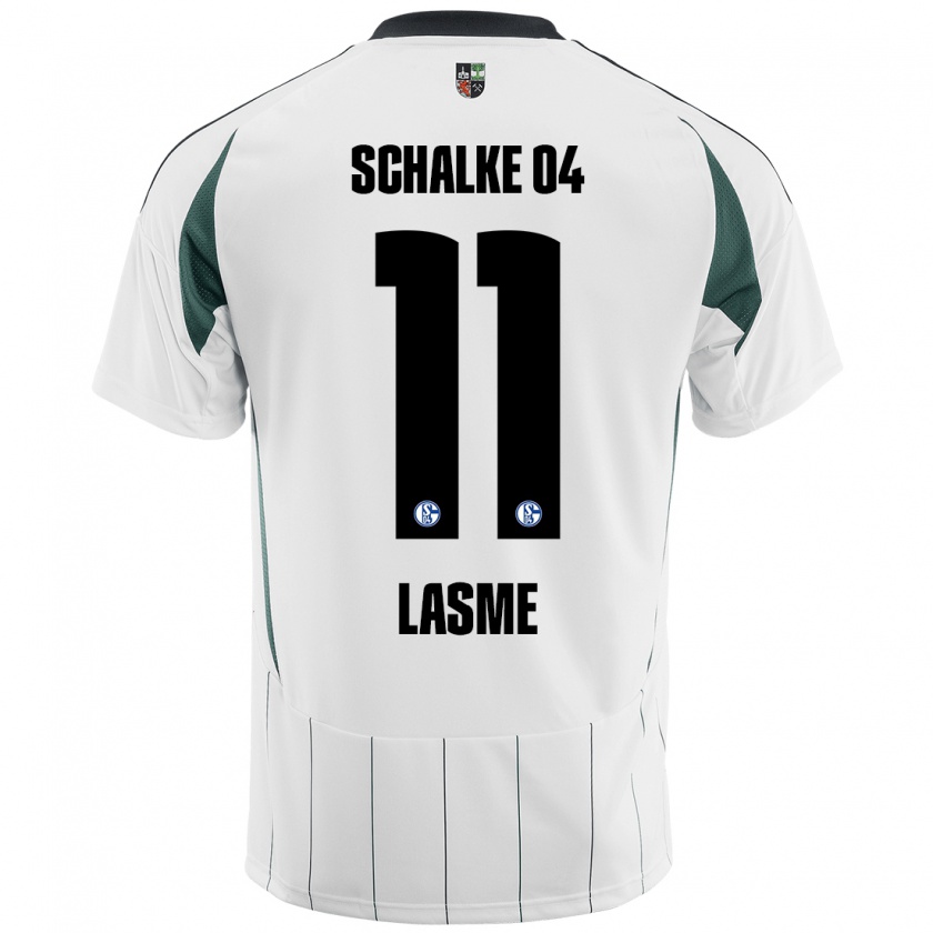 Kandiny Herren Bryan Lasme #11 Weiß Grün Auswärtstrikot Trikot 2024/25 T-Shirt