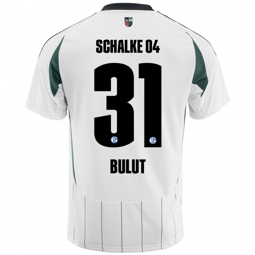 Kandiny Herren Taylan Bulut #31 Weiß Grün Auswärtstrikot Trikot 2024/25 T-Shirt