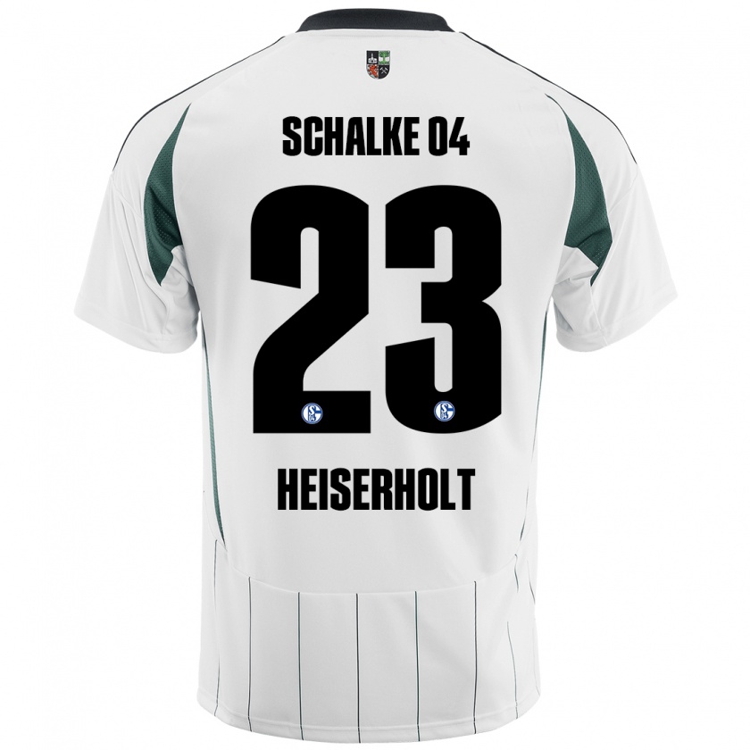 Kandiny Herren Finn Heiserholt #23 Weiß Grün Auswärtstrikot Trikot 2024/25 T-Shirt