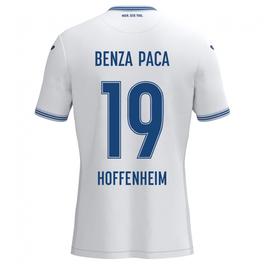 Kandiny Herren Lynes Benza Paca #19 Weiß Blau Auswärtstrikot Trikot 2024/25 T-Shirt