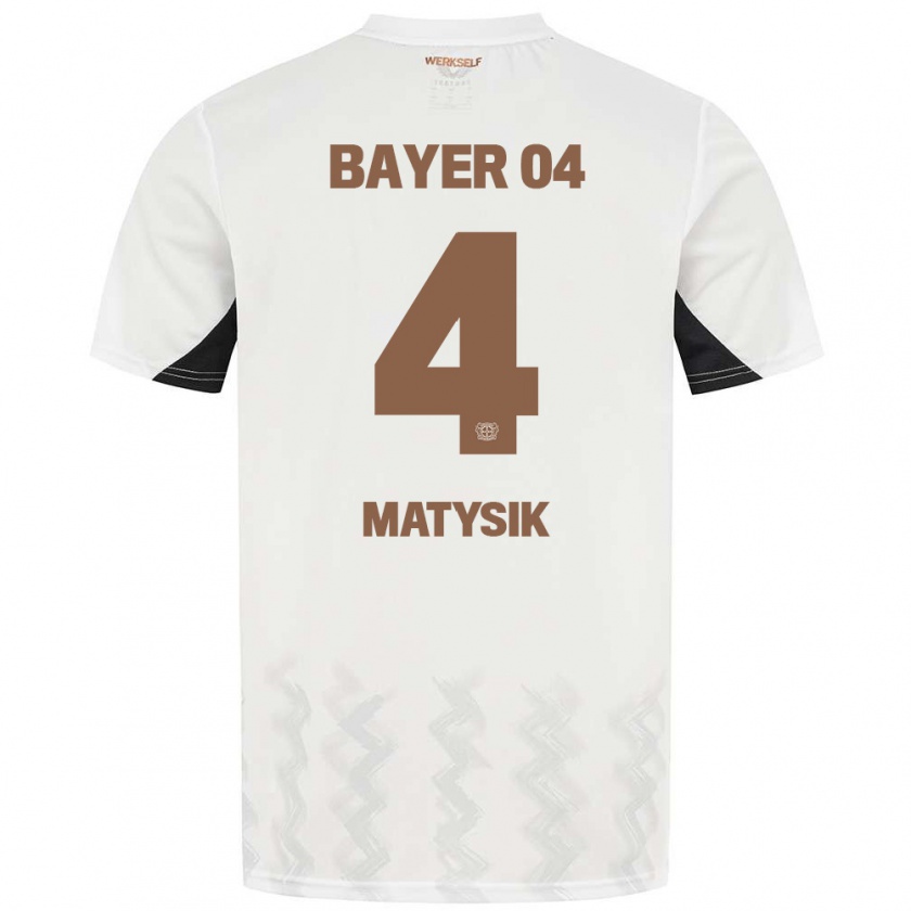 Kandiny Herren Sylwia Matysik #4 Weiß Schwarz Auswärtstrikot Trikot 2024/25 T-Shirt