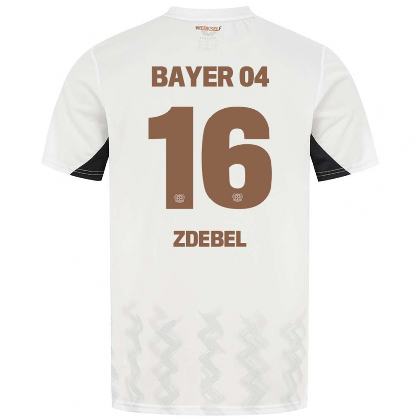 Kandiny Herren Sofie Zdebel #16 Weiß Schwarz Auswärtstrikot Trikot 2024/25 T-Shirt