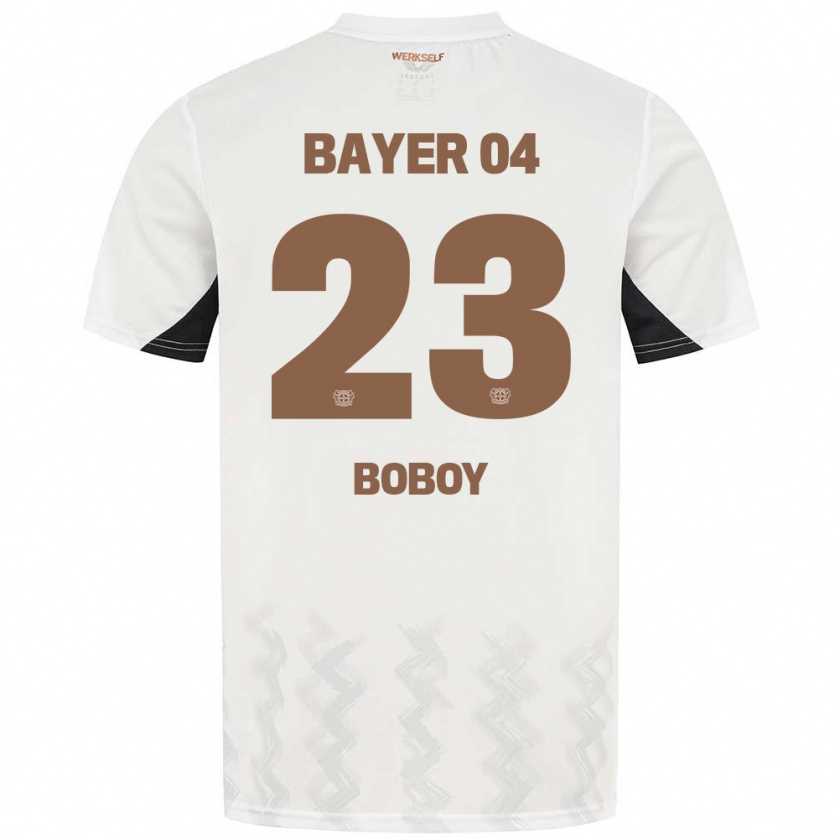 Kandiny Herren Delice Boboy #23 Weiß Schwarz Auswärtstrikot Trikot 2024/25 T-Shirt