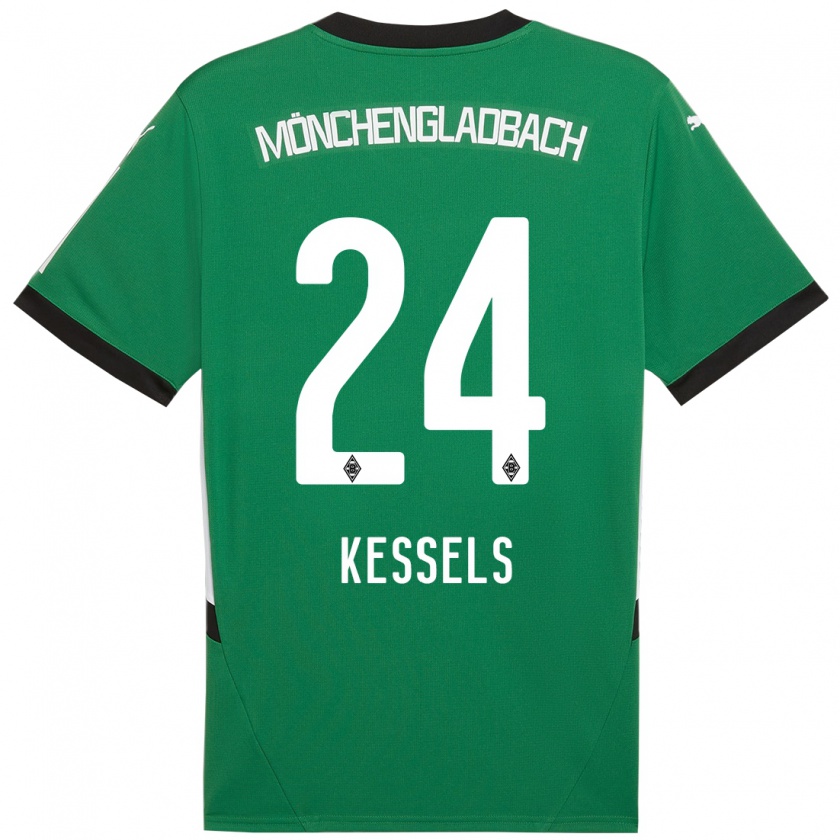 Kandiny Herren Imke Kessels #24 Grün Weiß Auswärtstrikot Trikot 2024/25 T-Shirt