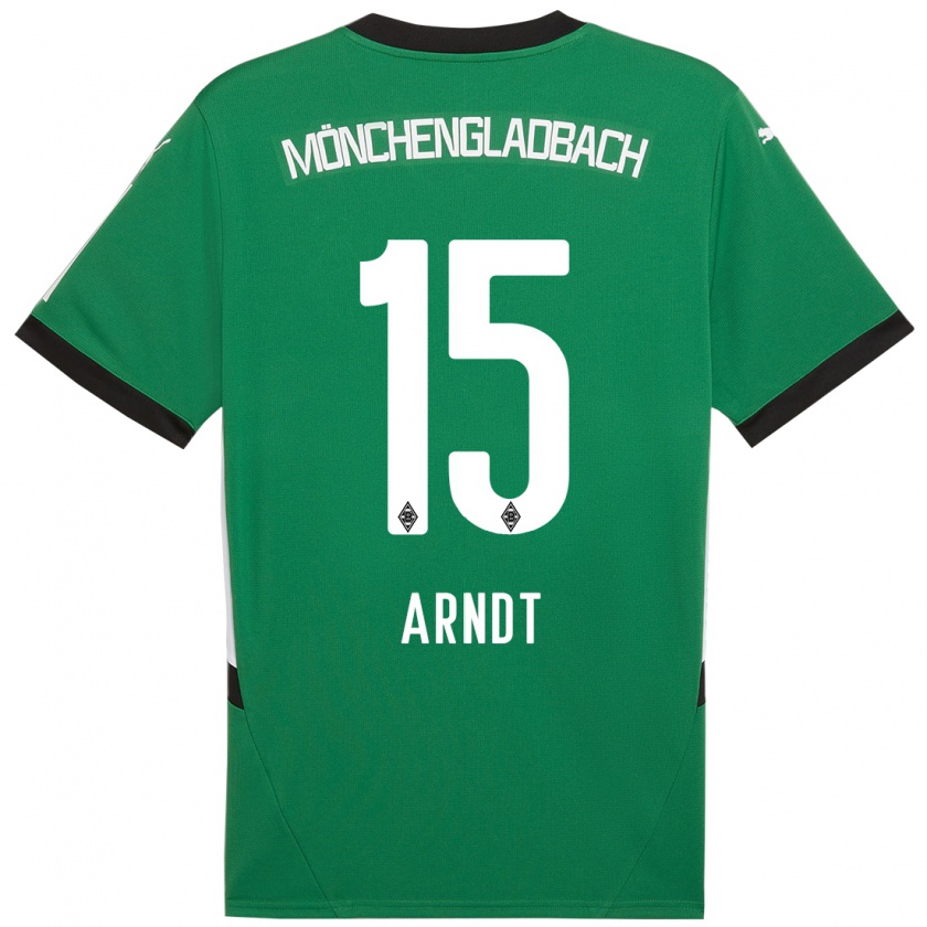 Kandiny Herren Leo Arndt #15 Grün Weiß Auswärtstrikot Trikot 2024/25 T-Shirt