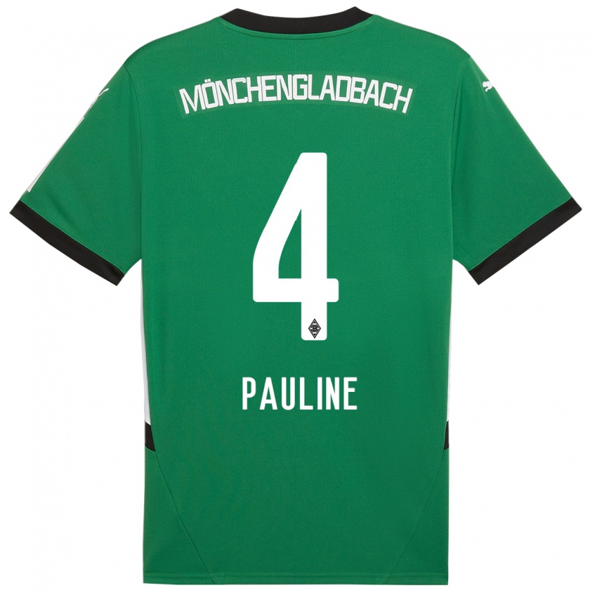 Kandiny Herren Pauline Dallmann #4 Grün Weiß Auswärtstrikot Trikot 2024/25 T-Shirt