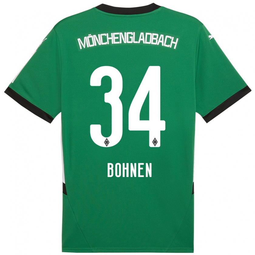 Kandiny Herren Bohnen #34 Grün Weiß Auswärtstrikot Trikot 2024/25 T-Shirt